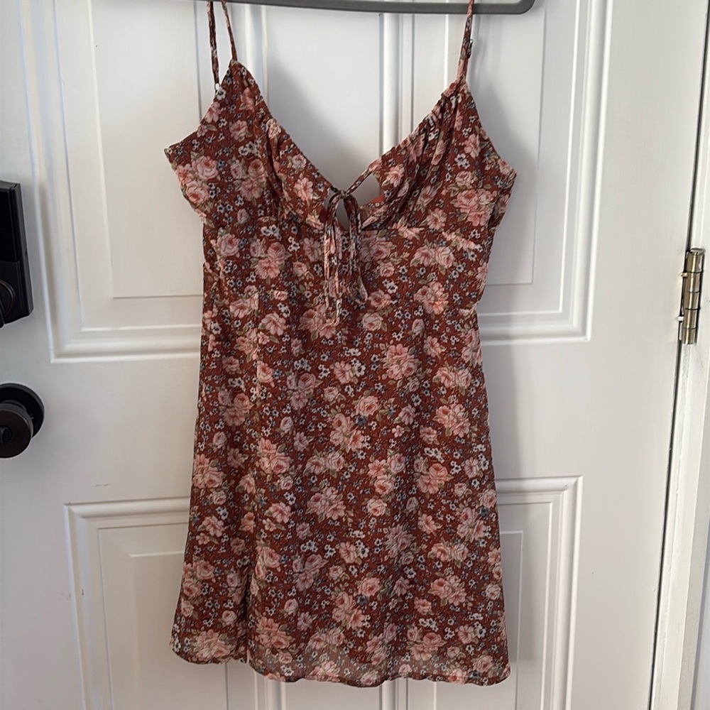 (5/$20) Sage Floral Mini Dress